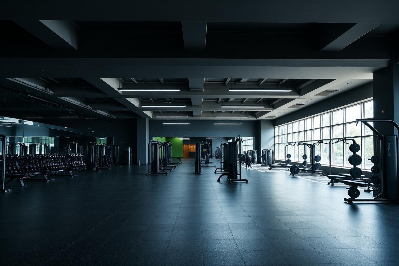 Spacious training floor at Lifetime Fitness Zone